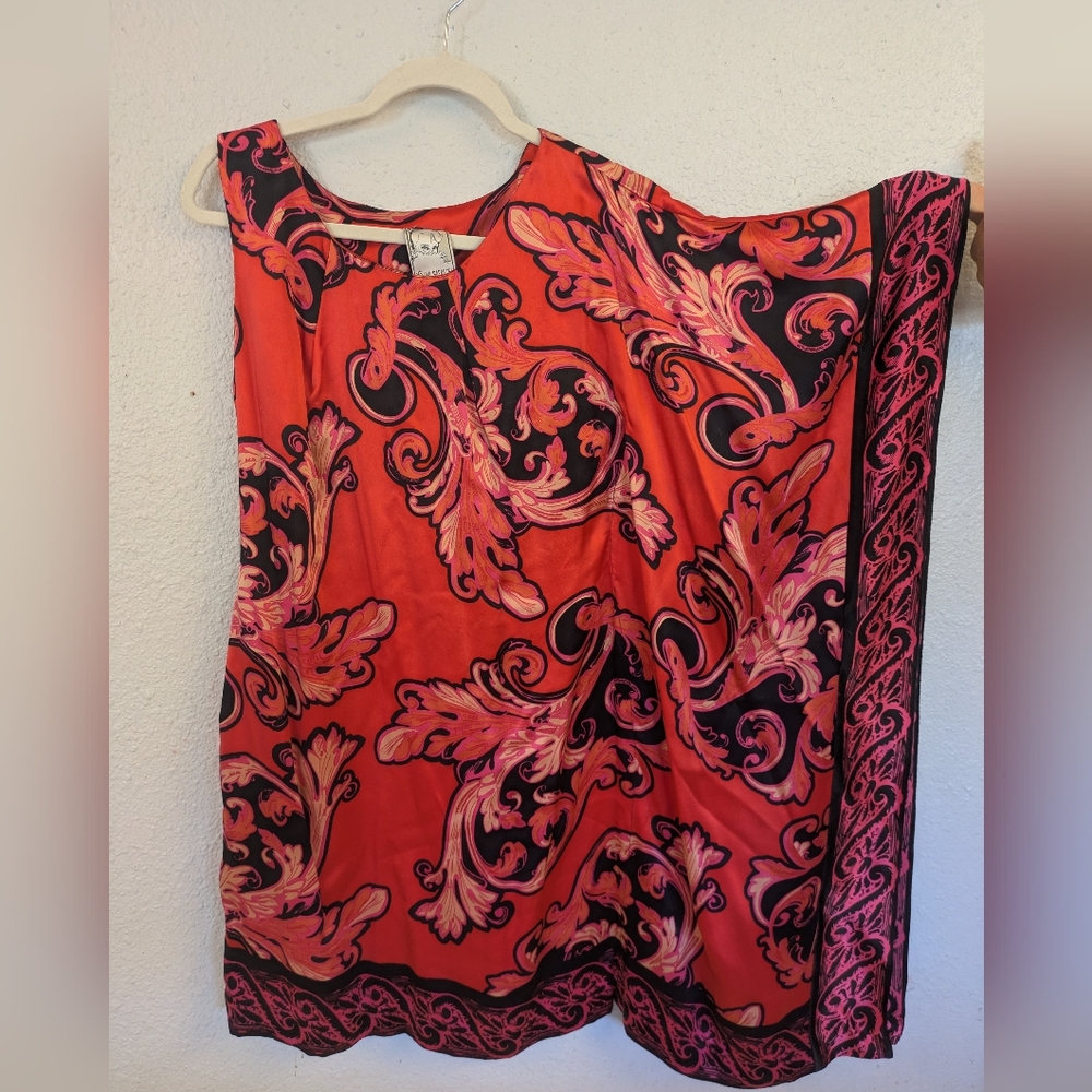 Yoana Baraschi Silk Kaftan Dress